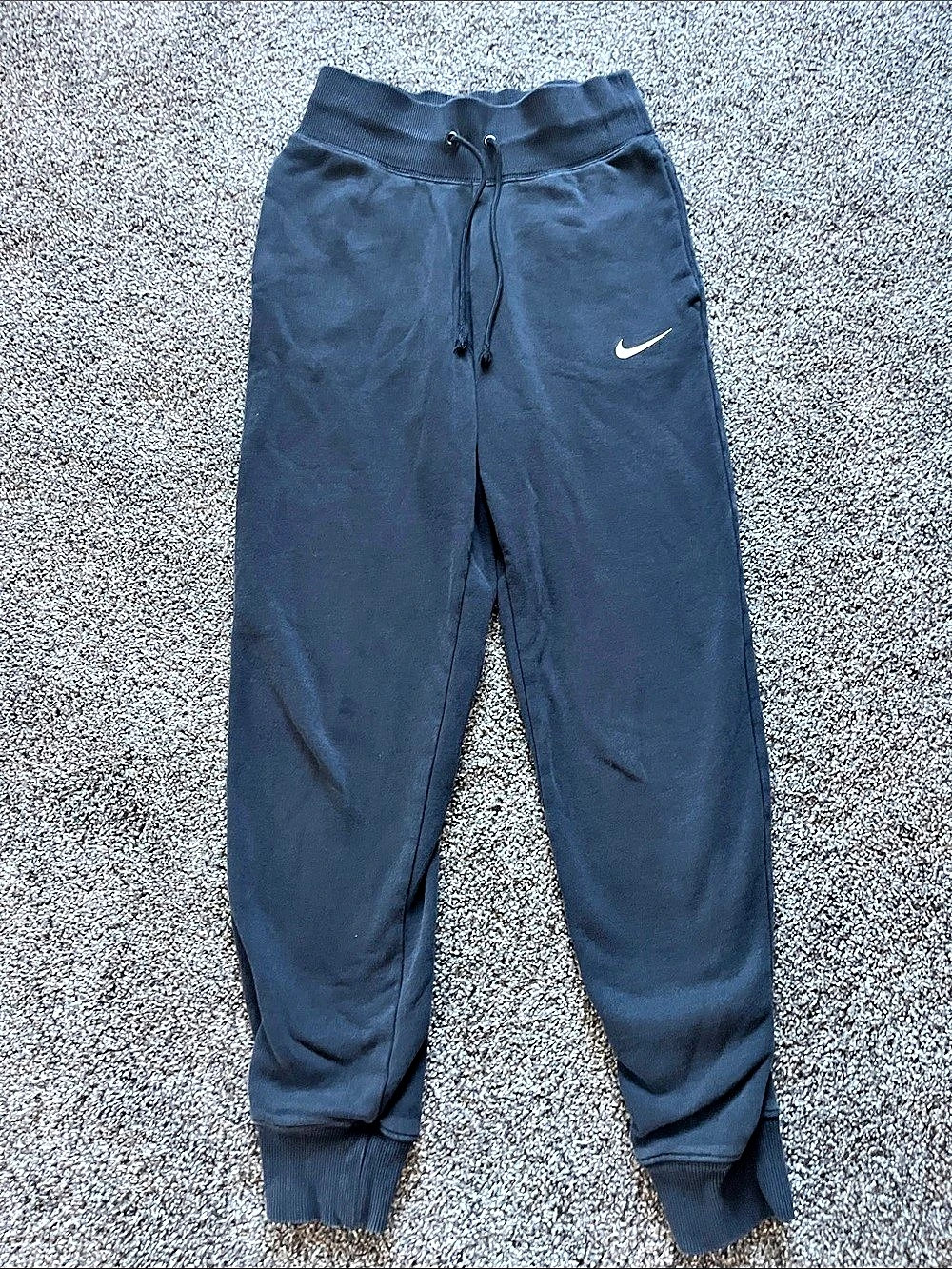 Black Nike Sportswear Phoenix Fleece Oversized High-Waisted Jogger Pants XS